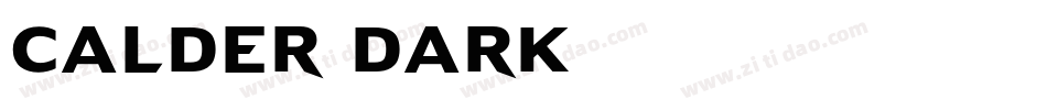 Calder Dark字体转换